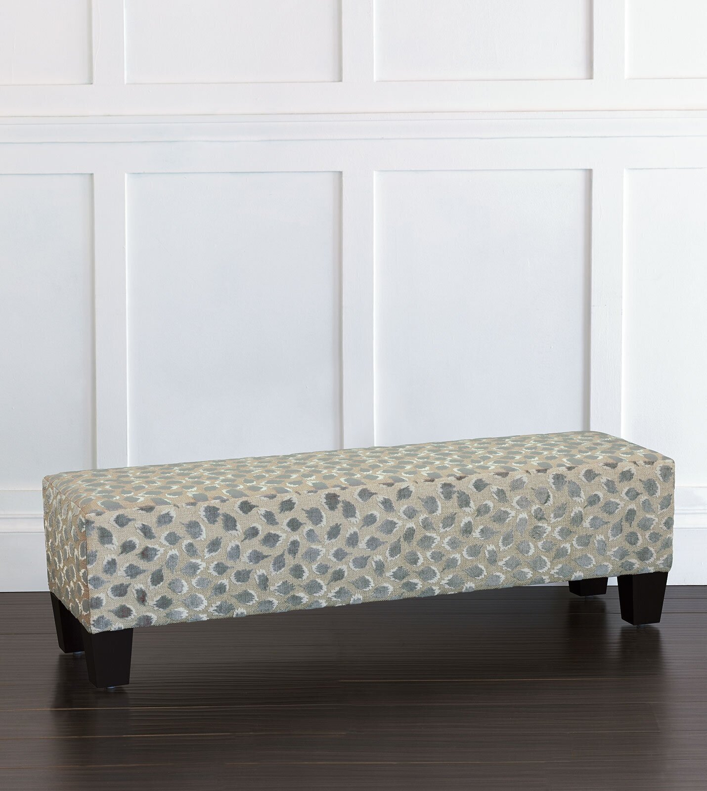 Attractive Snow Leopard, Ocelot, or Cheetah Print Bench