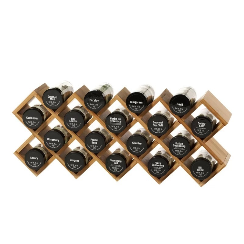 Bamboo spice rack