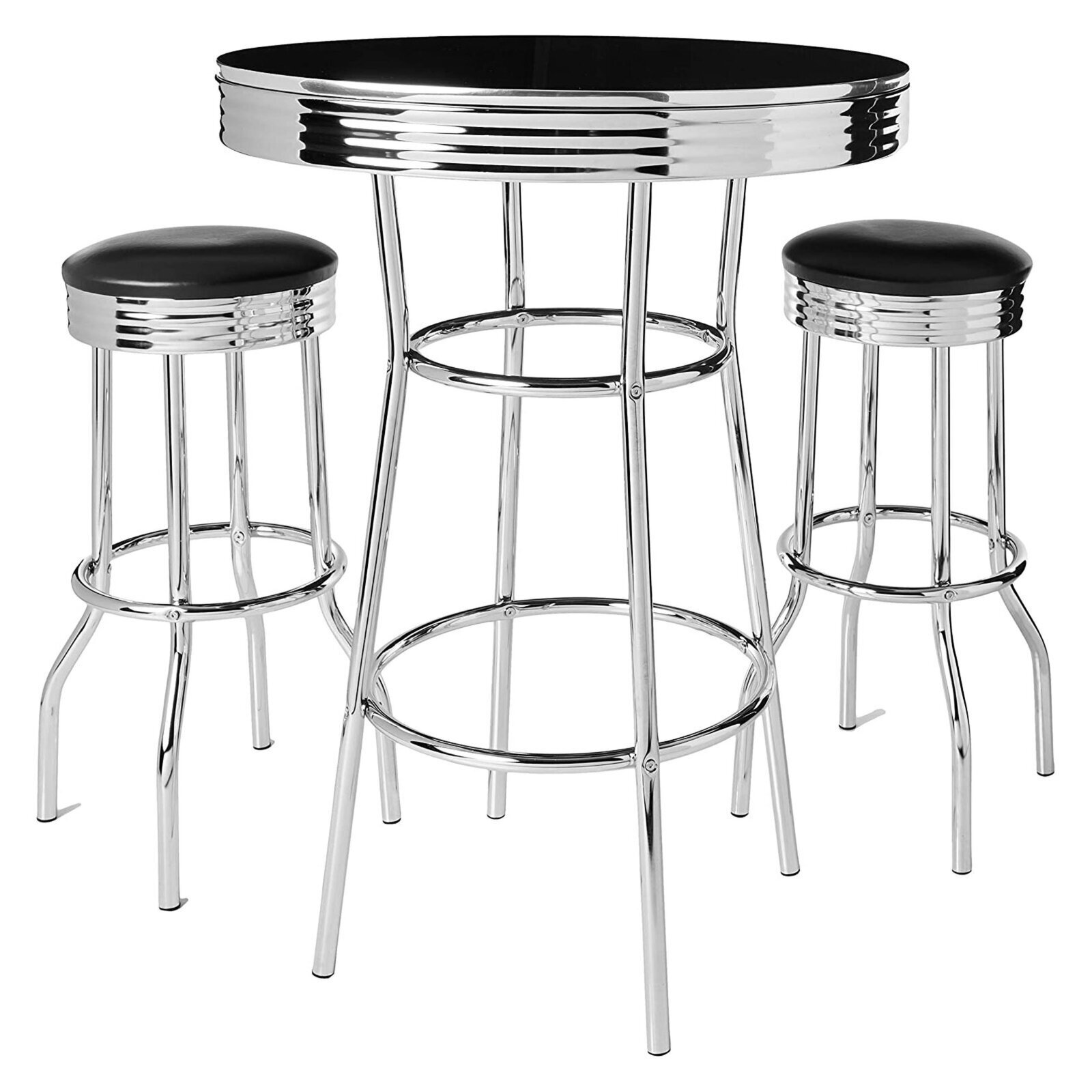 Bar Height Wrought Iron Dinette Set