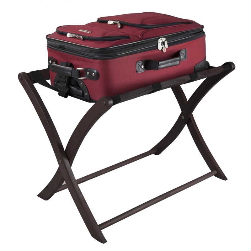 Baronvil Folding Wood Luggage Rack