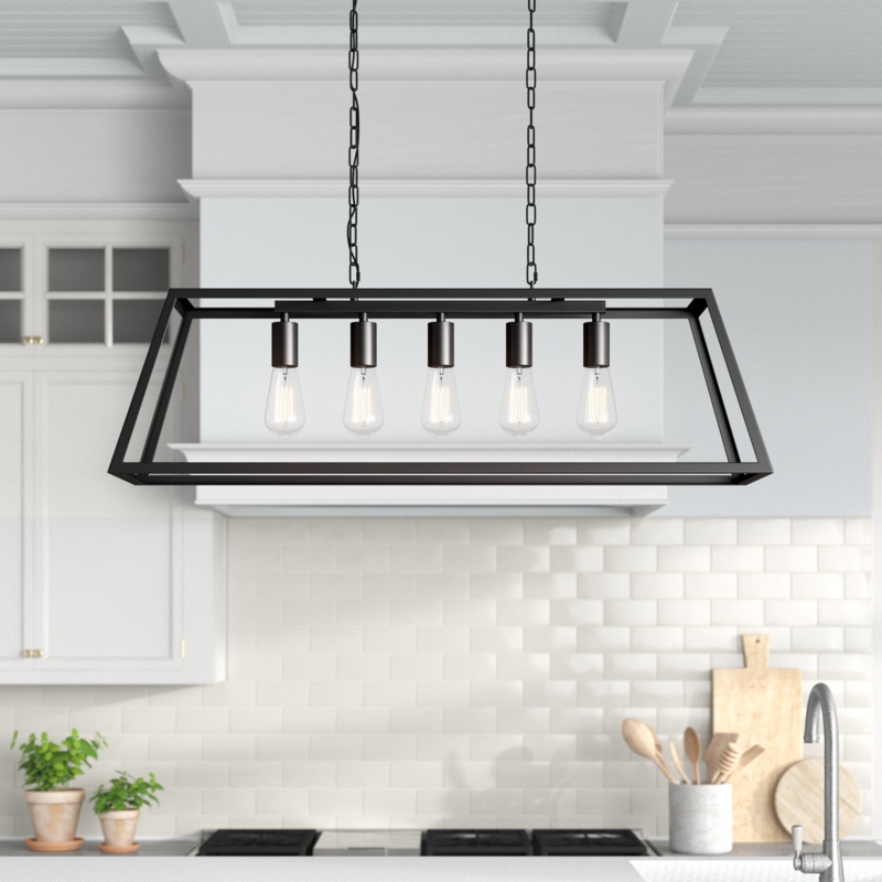Barraza 5 - Light Kitchen Island Linear Pendant