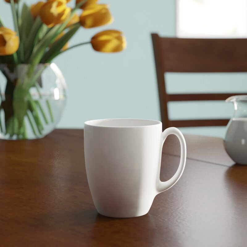 Barrel shaped Corelle mug