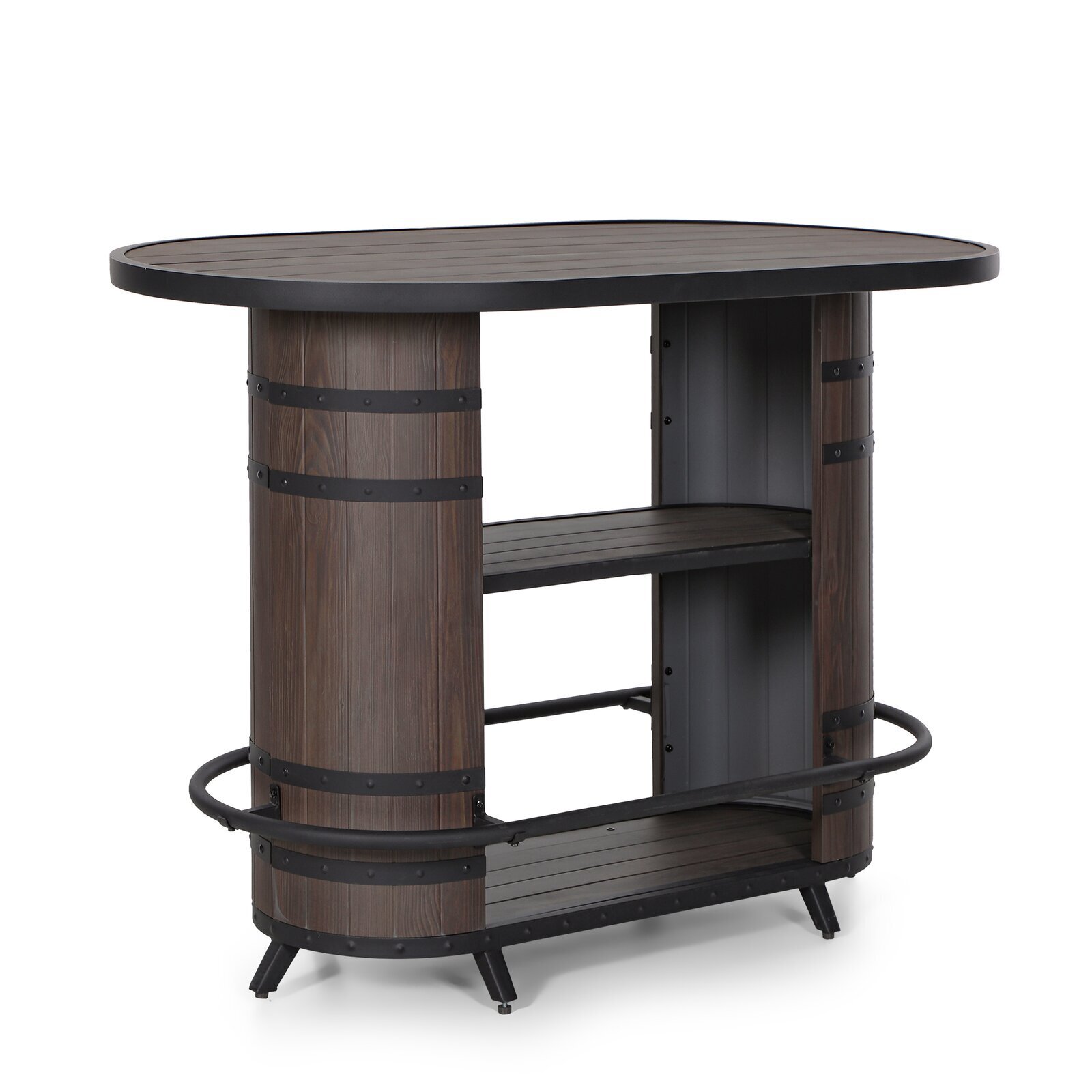 Barrel Style Outdoor Home Bar