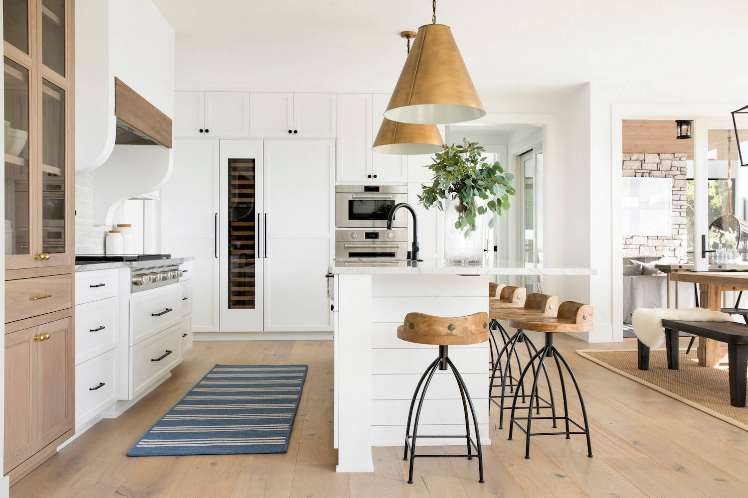 Barstools Matching The Color Of Lamps