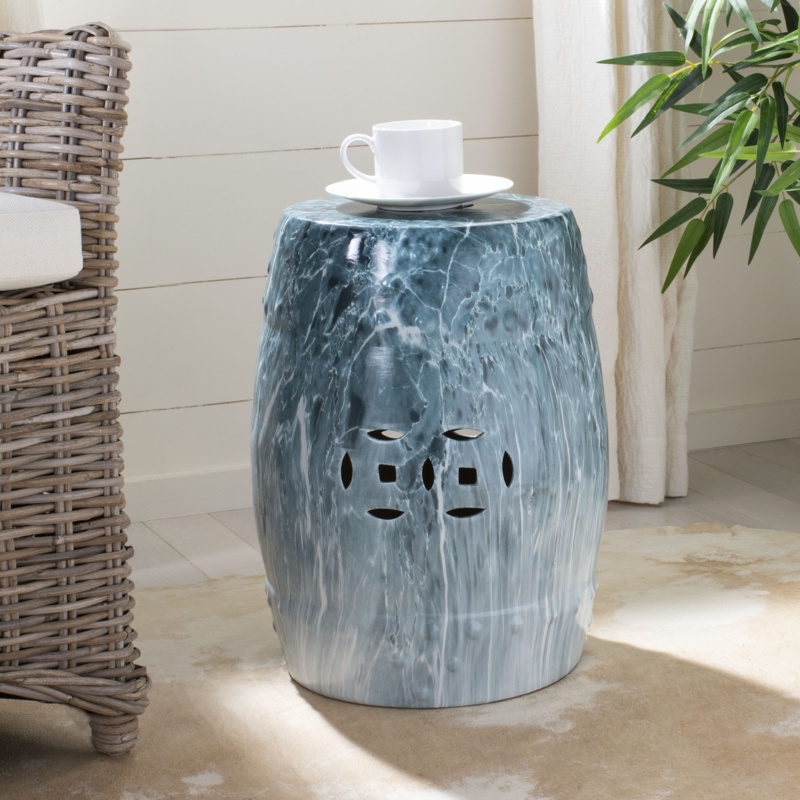 Bellavia 18'' Tall Ceramic Garden Stool