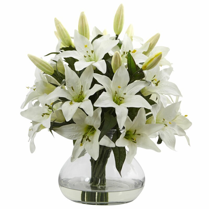 Big vase with flowers