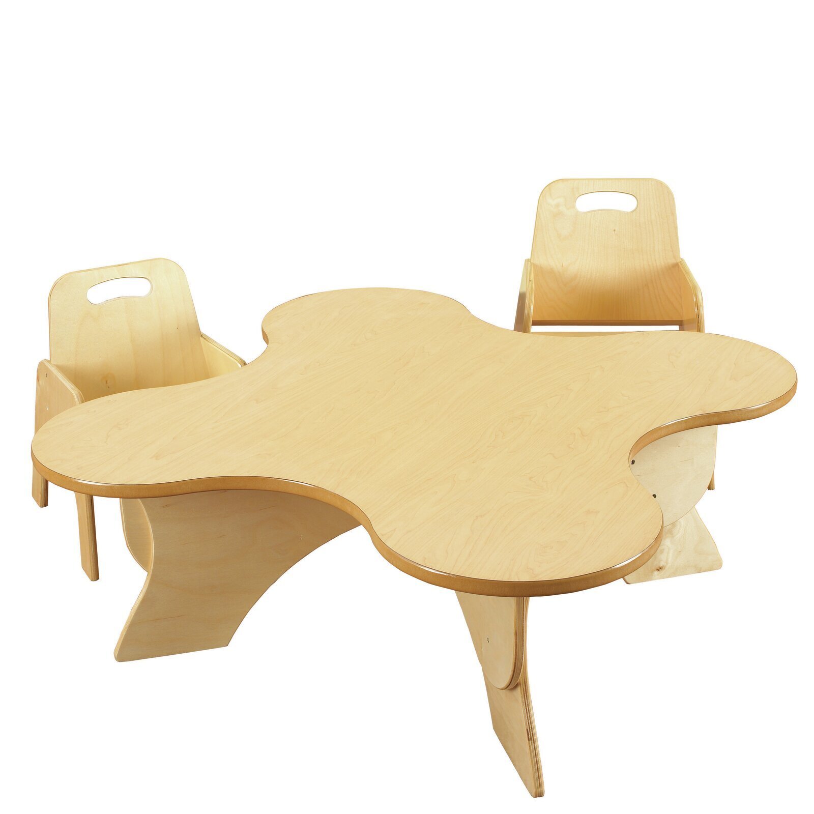 Birch Wood Table and Chairs 