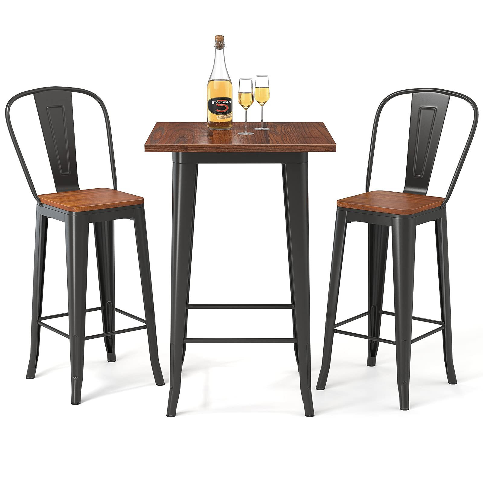 Bistro Style Corner Pub Table