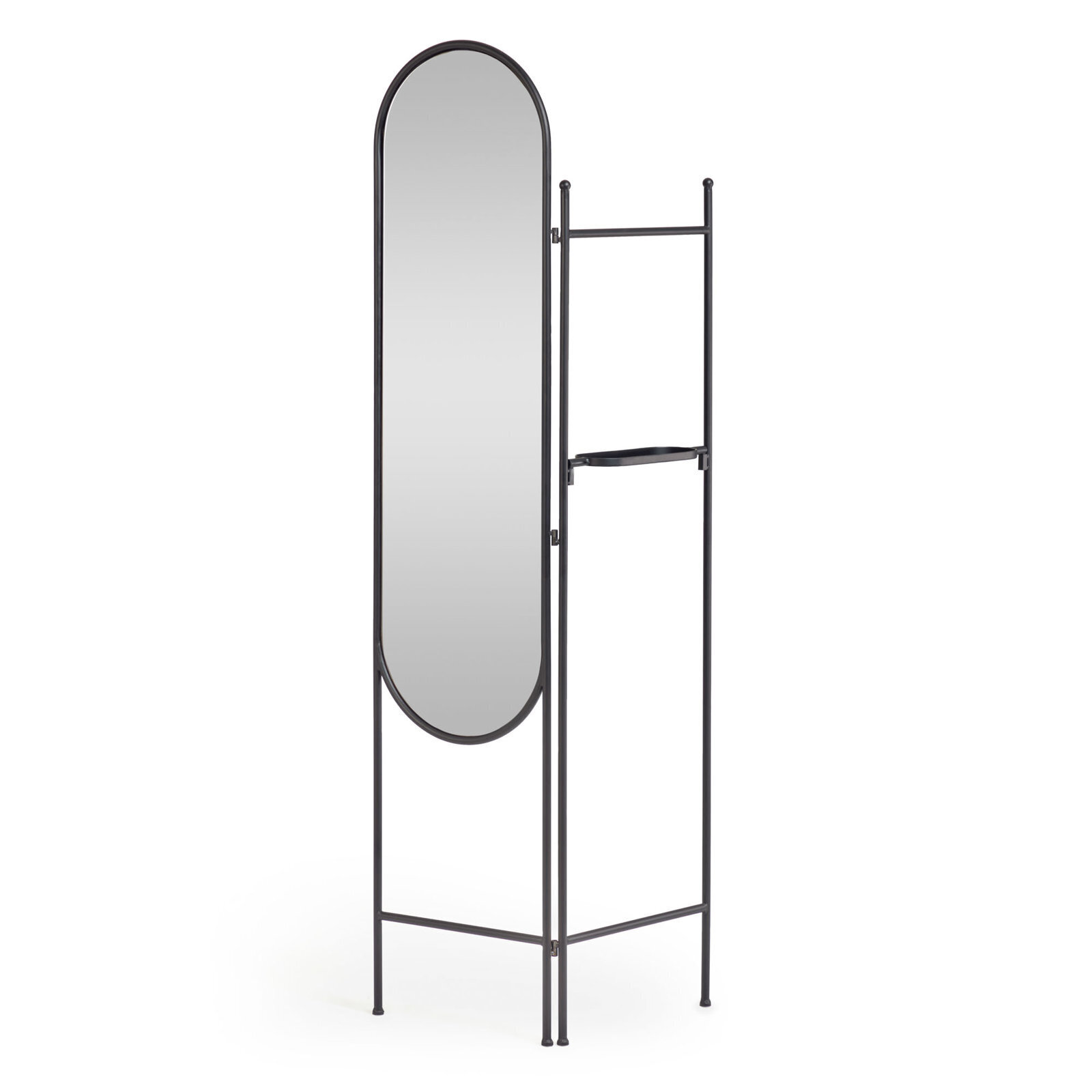 Black Framed Folding Room Divider