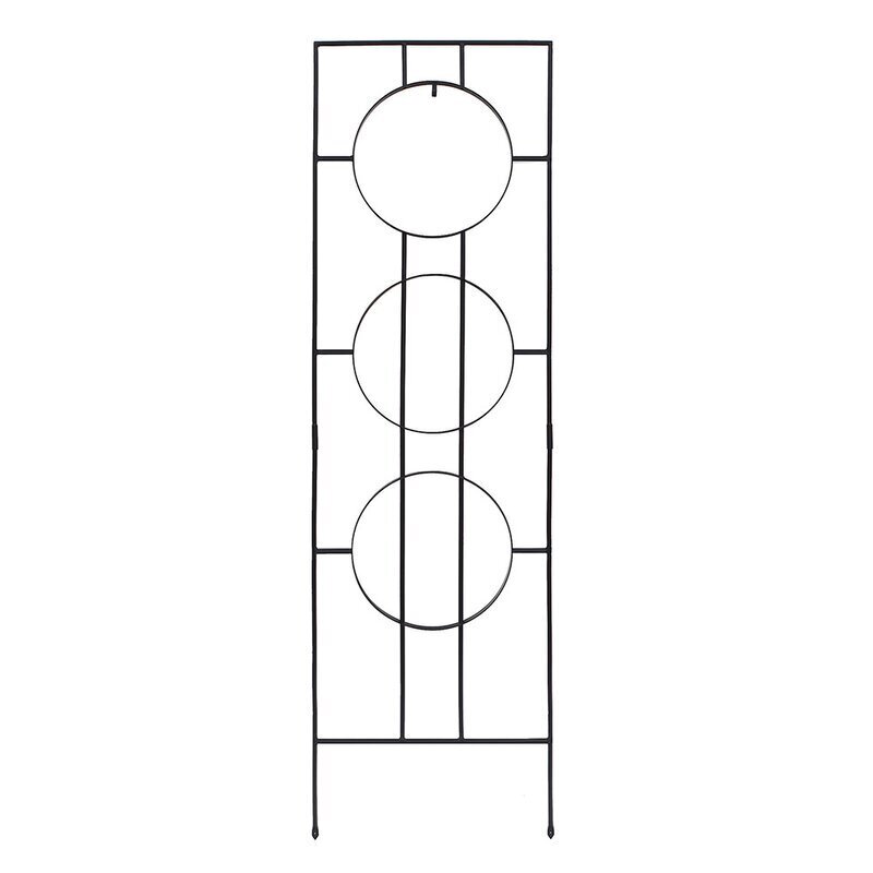 Black iron trellis for the garden
