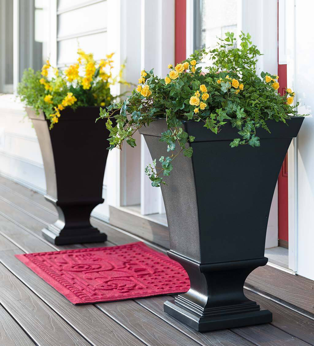Black Matte Urn Style Planter