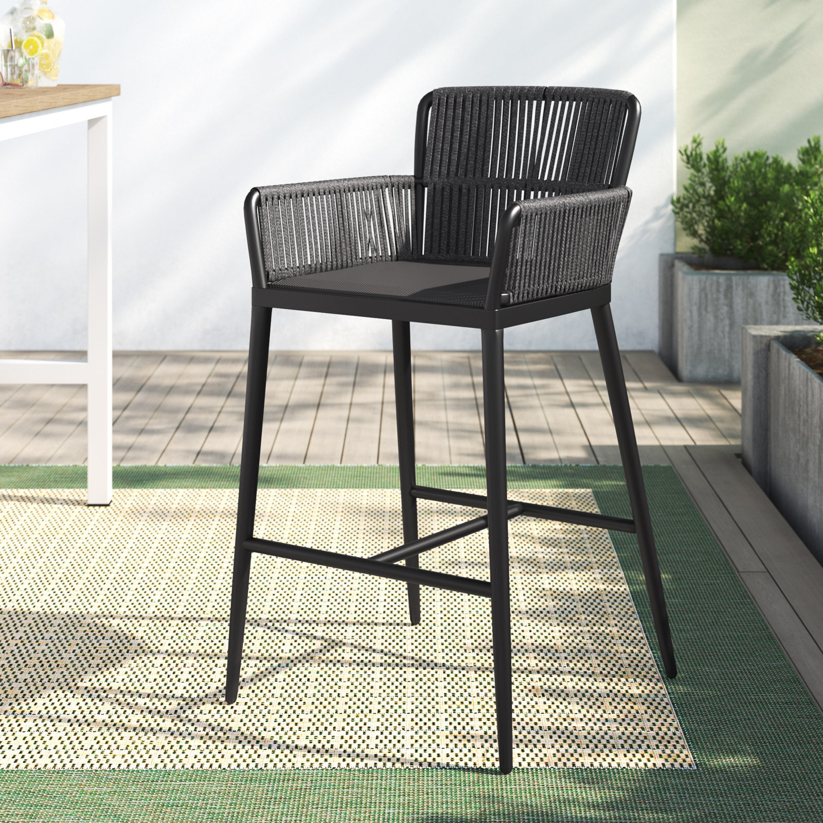 Modern Outdoor Outdoor Bar Stool