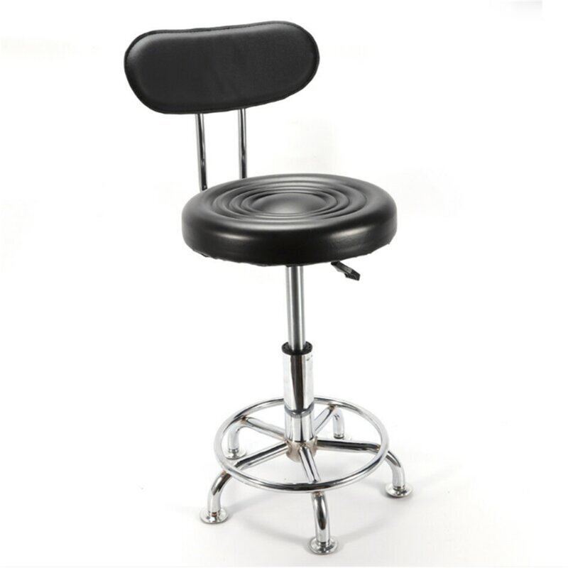 Black Science Lab Stools With Backs