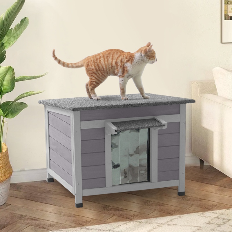 Indoor-Outdoor Cat House and Rabbit Hutch