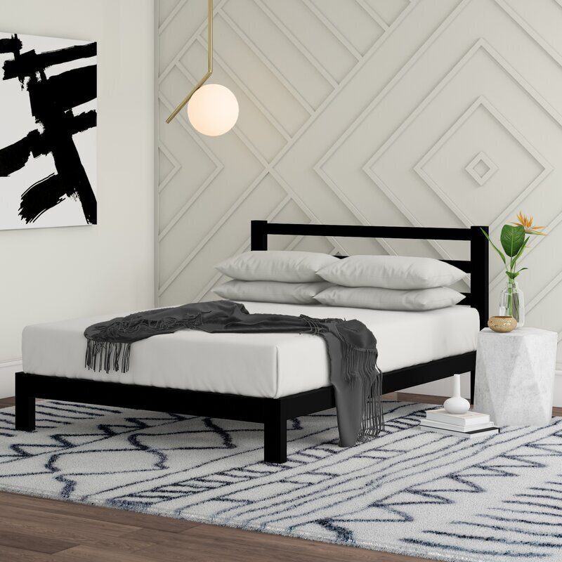 Bold Low Profile Simple Platform Bed 