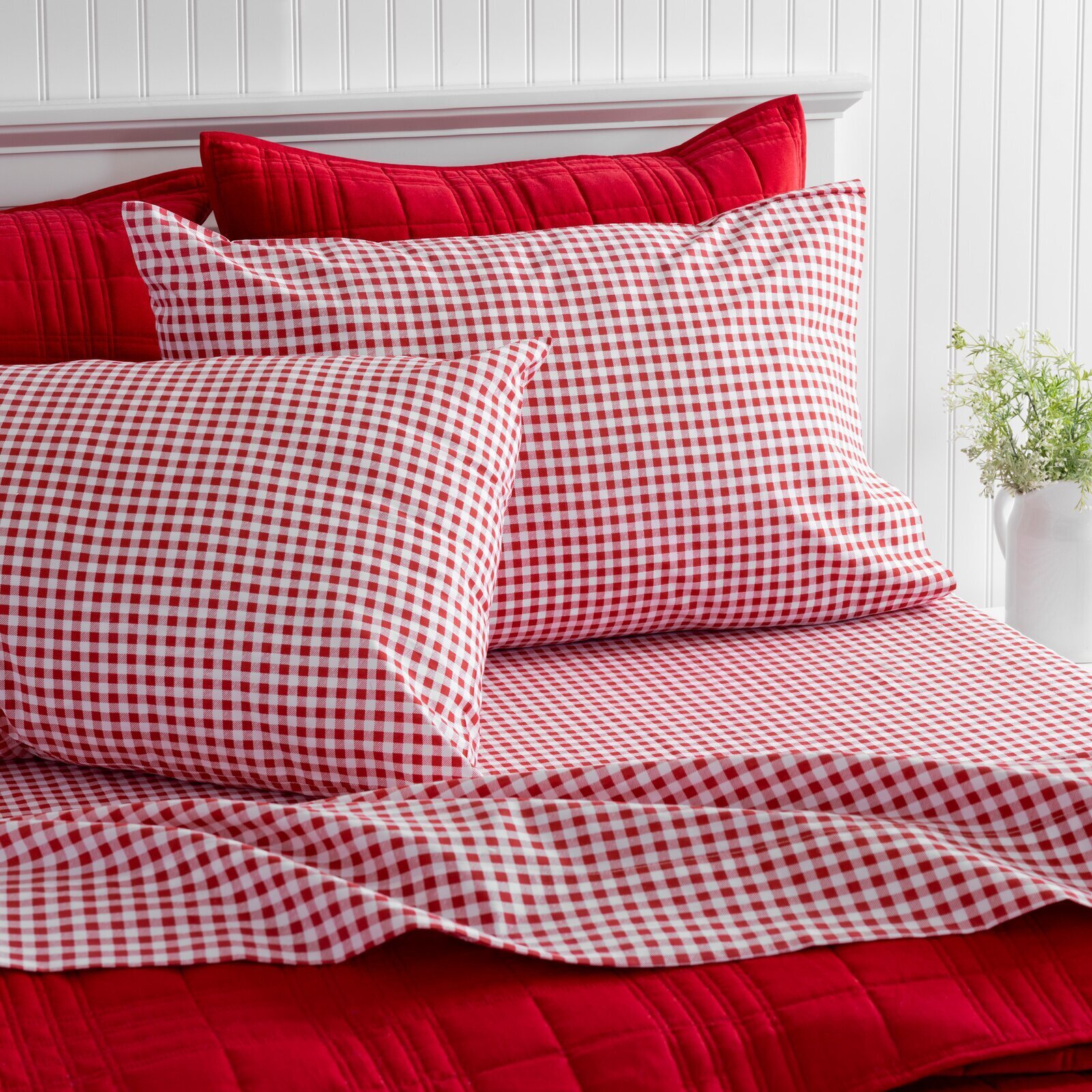 Bold mini check sheet set