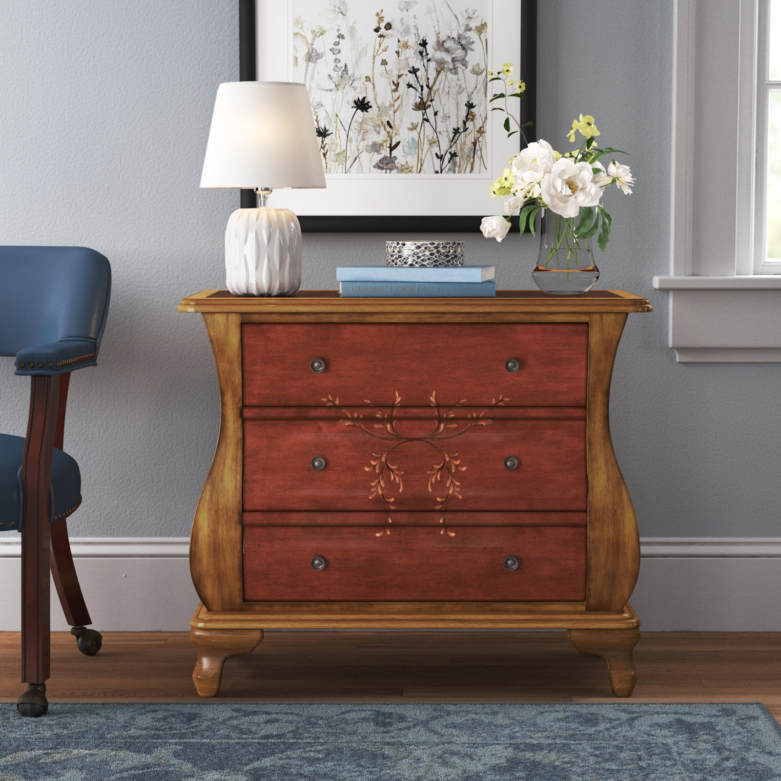 Bombay Chests For Sale With Hand painted Details