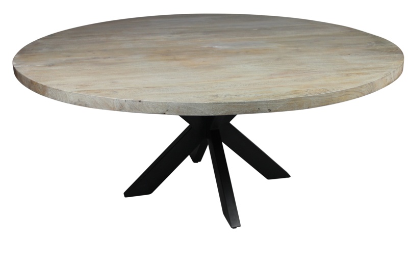 Botkins Iron Pedestal Dining Table