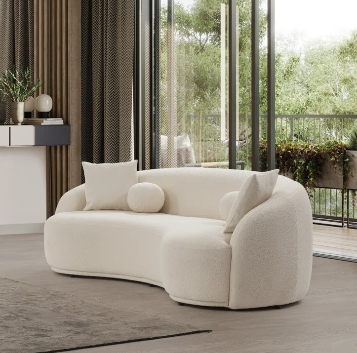 Boucle Round Couch