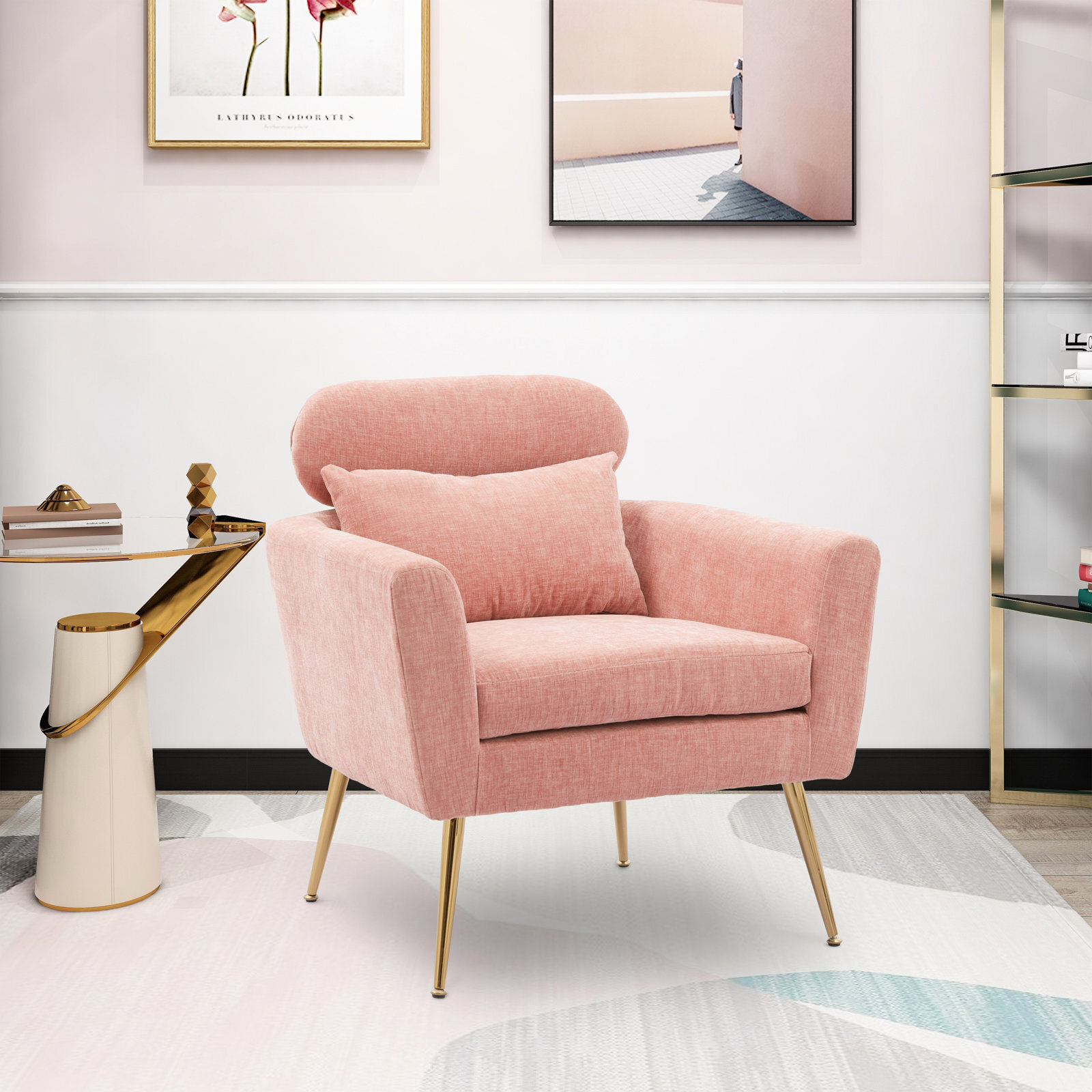 Boxy Unique Accent Chair