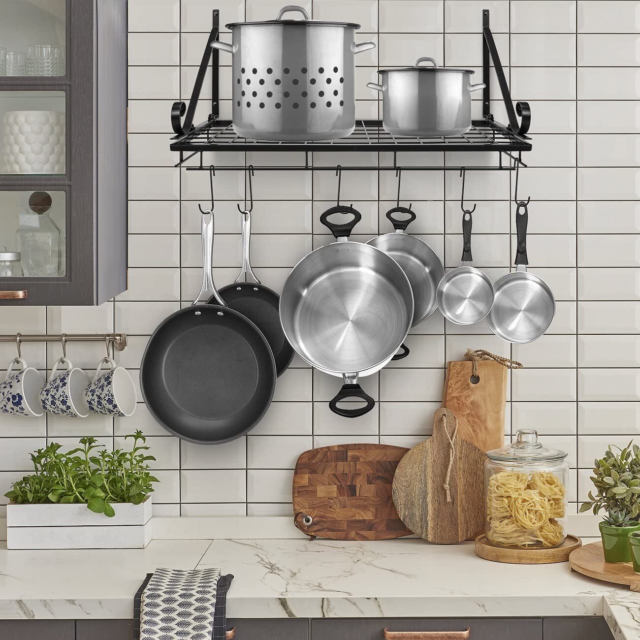 Bracketed Wine Rack