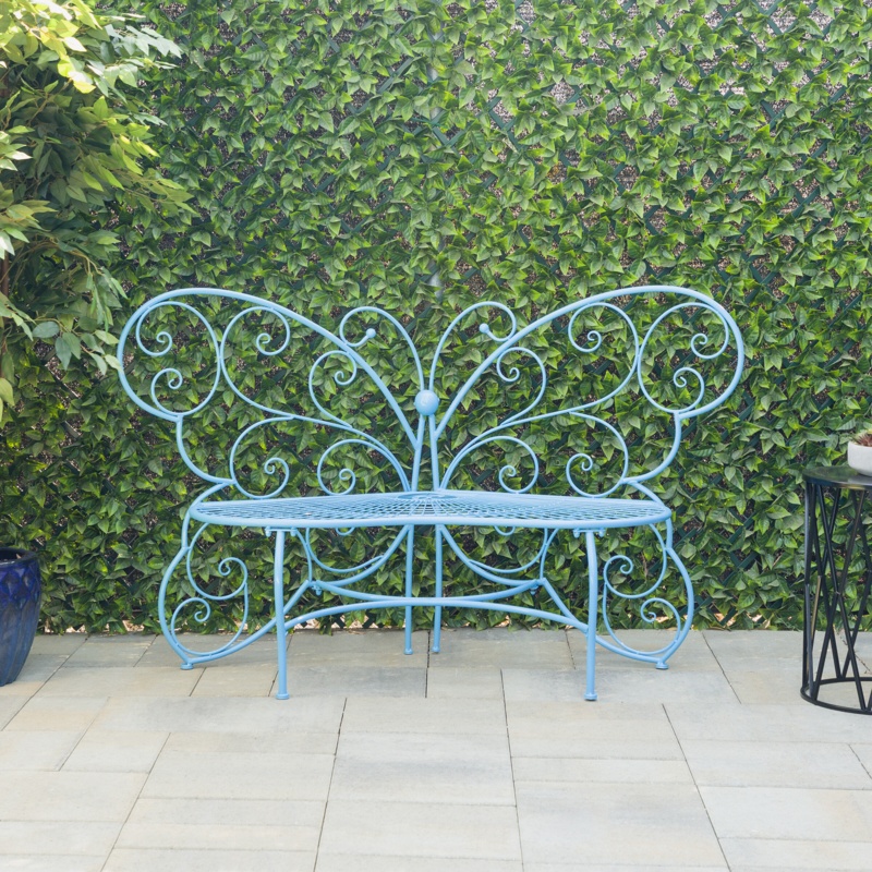 Breena Metal Outdoor Bench