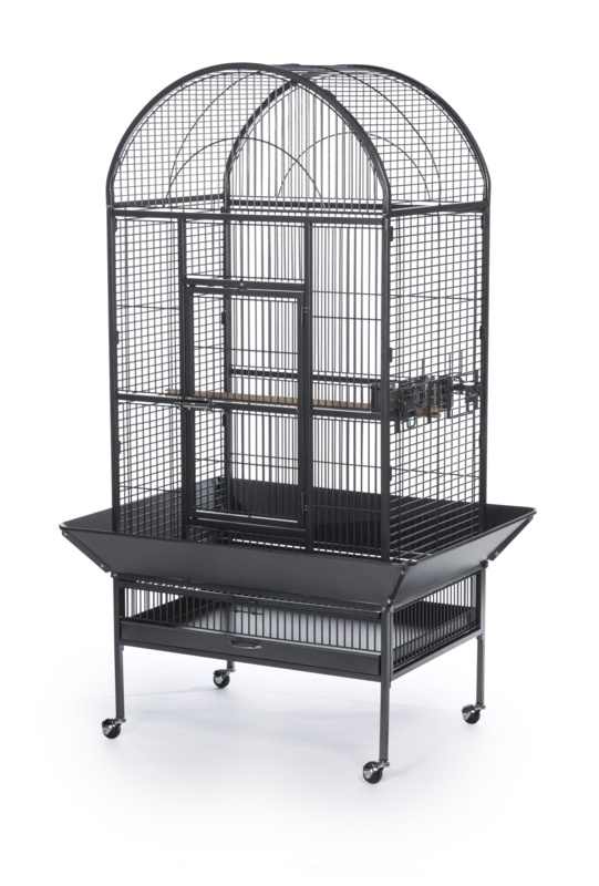 Brewington 66'' Steel Dome Top Floor Bird Cage with Wheels