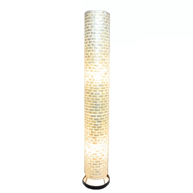 Brick Style Shell Floor Lamp