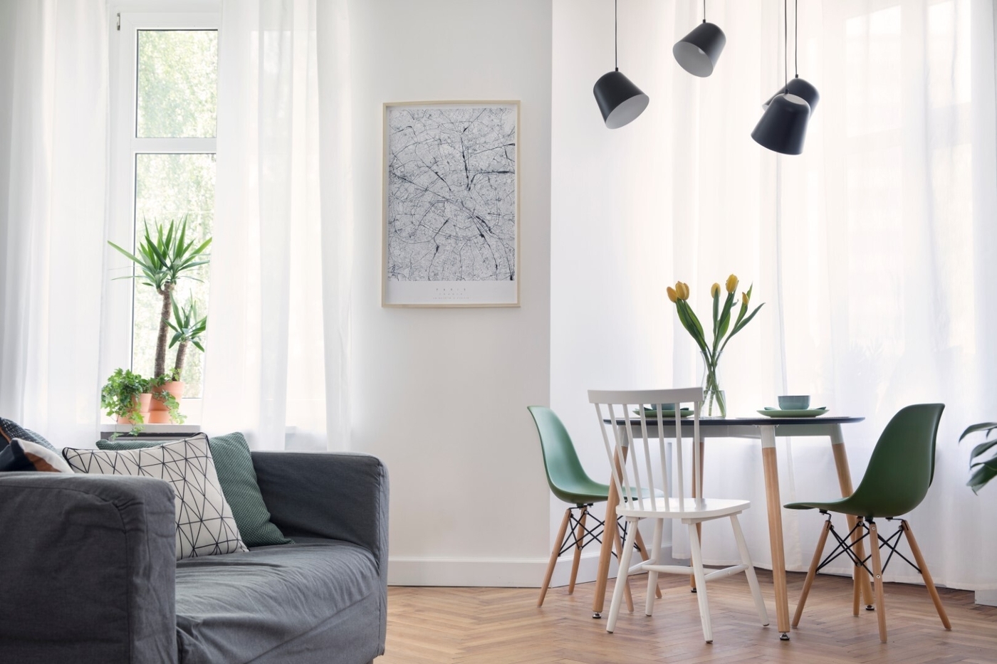 Bright and sunny room