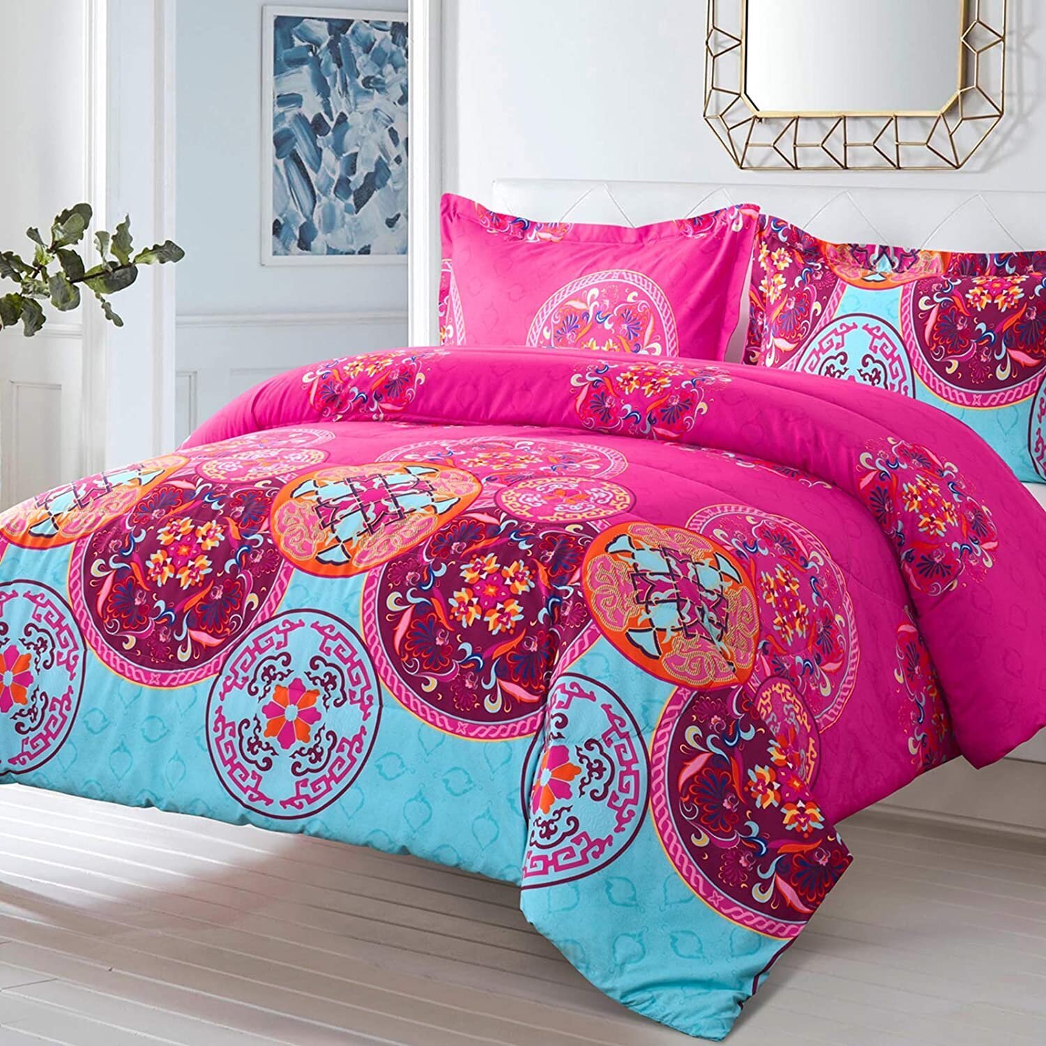 Bright Multi Colored Medallion Gypsy Bedding