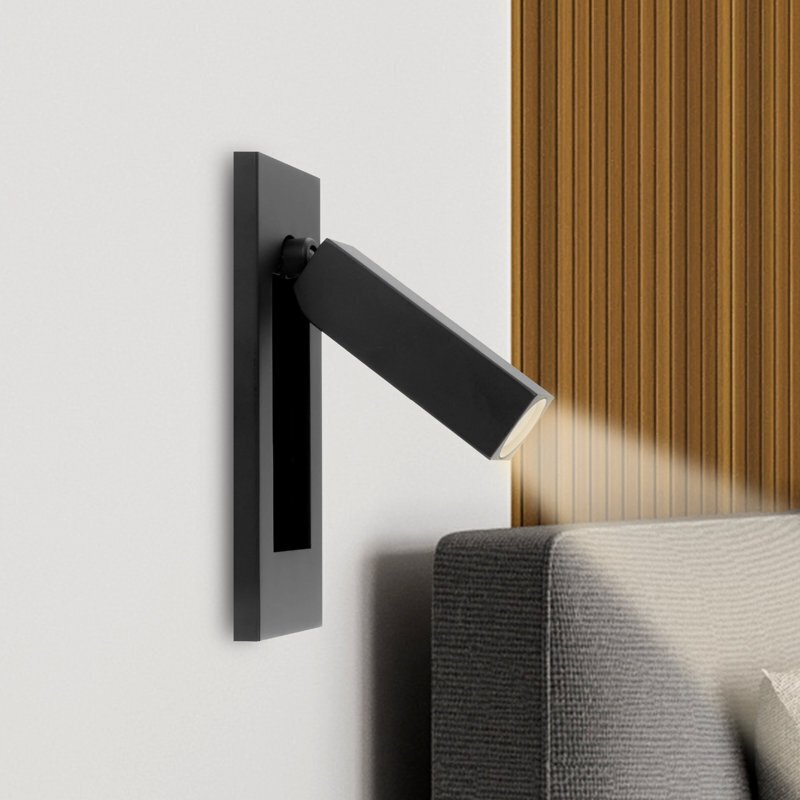 Brushed Nickel Wall Mounted Reading Light for Bed