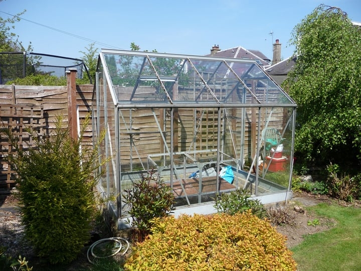 building a greenhouse in the garden
