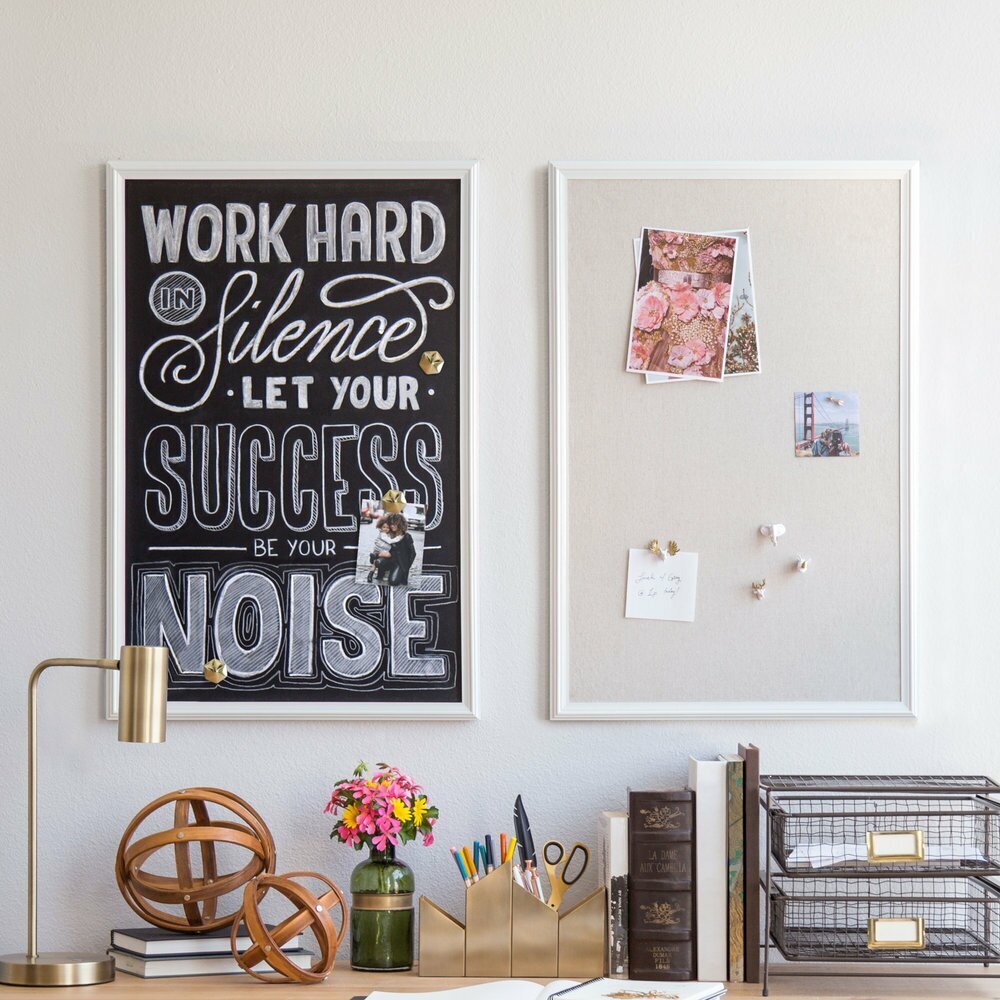 Bulletin Board with Molded Frame