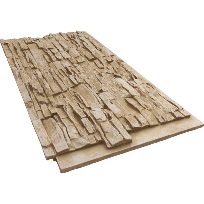 Canyon Ridge Stacked Faux Stone 45.75" x 24.5" Stone Wall Paneling
