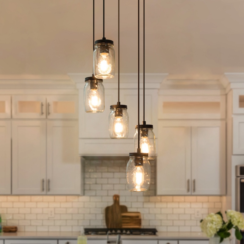 Carlile 5 - Light Cluster Jar Pendant