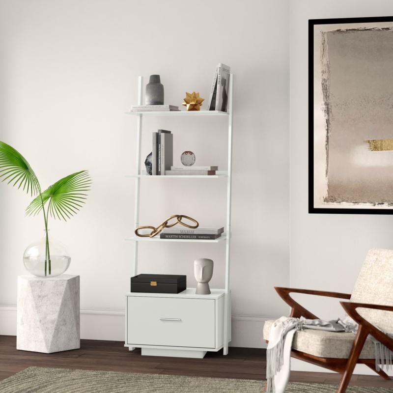 Carlucci 69'' H x 24.75'' W Ladder Bookcase