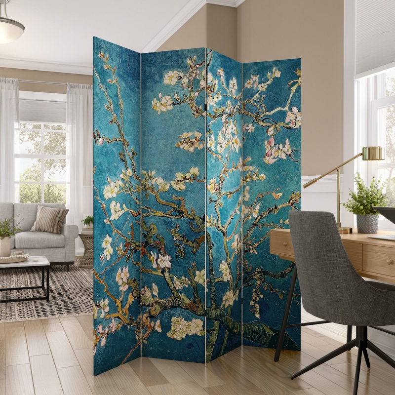 Carterville 63'' W x 71'' H 4 - Panel Folding Room Divider