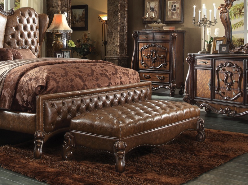 Carvajal Leather Bench