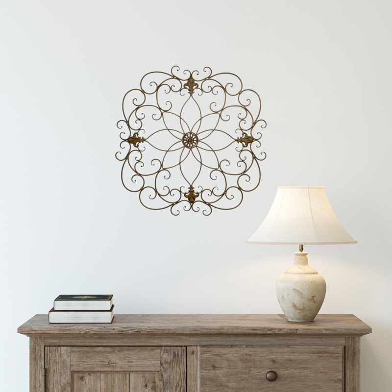 Carvalho Floral Metal Wall Décor