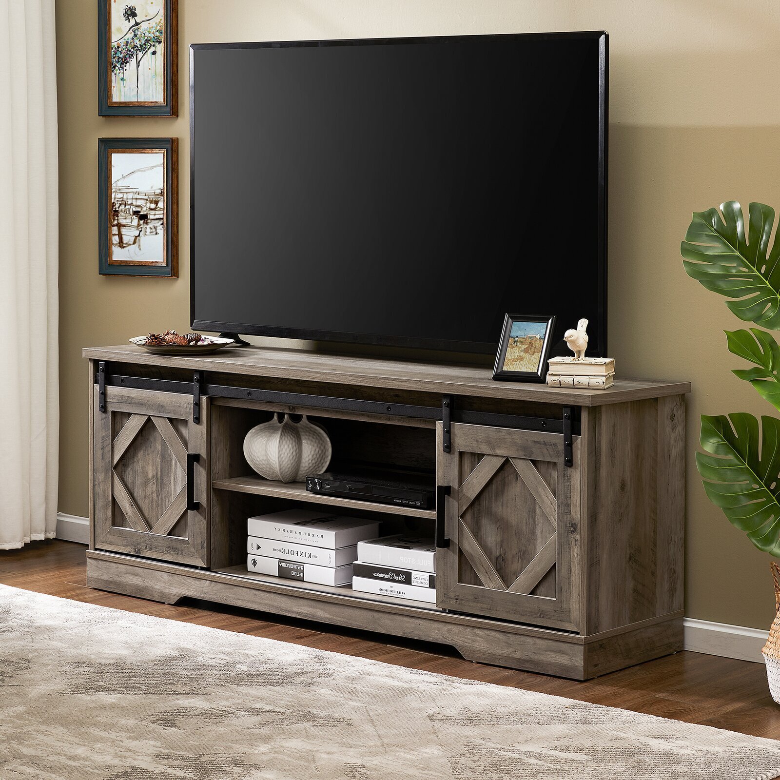 Carved Antique Looking TV Stand