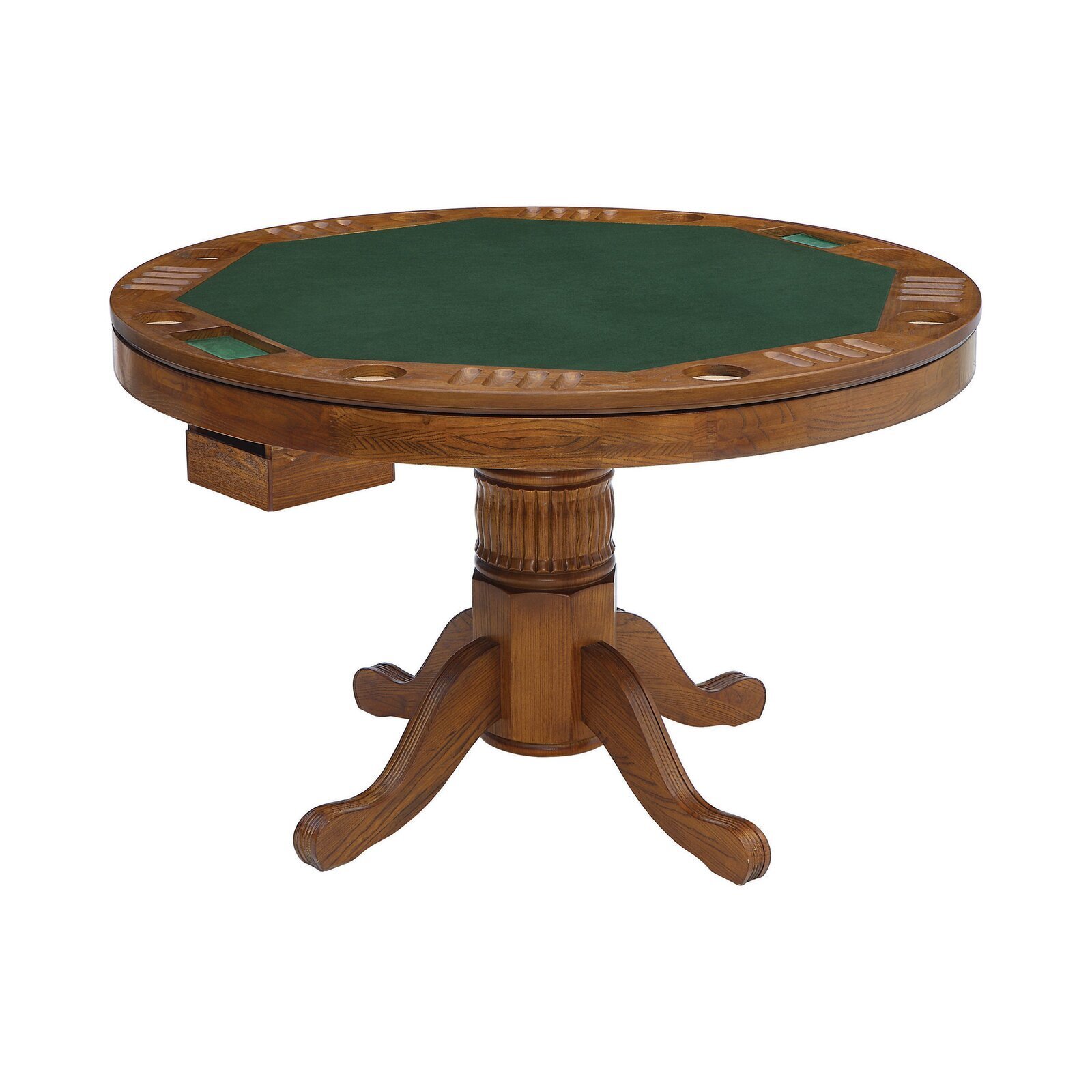 Carved Poker Pool Table