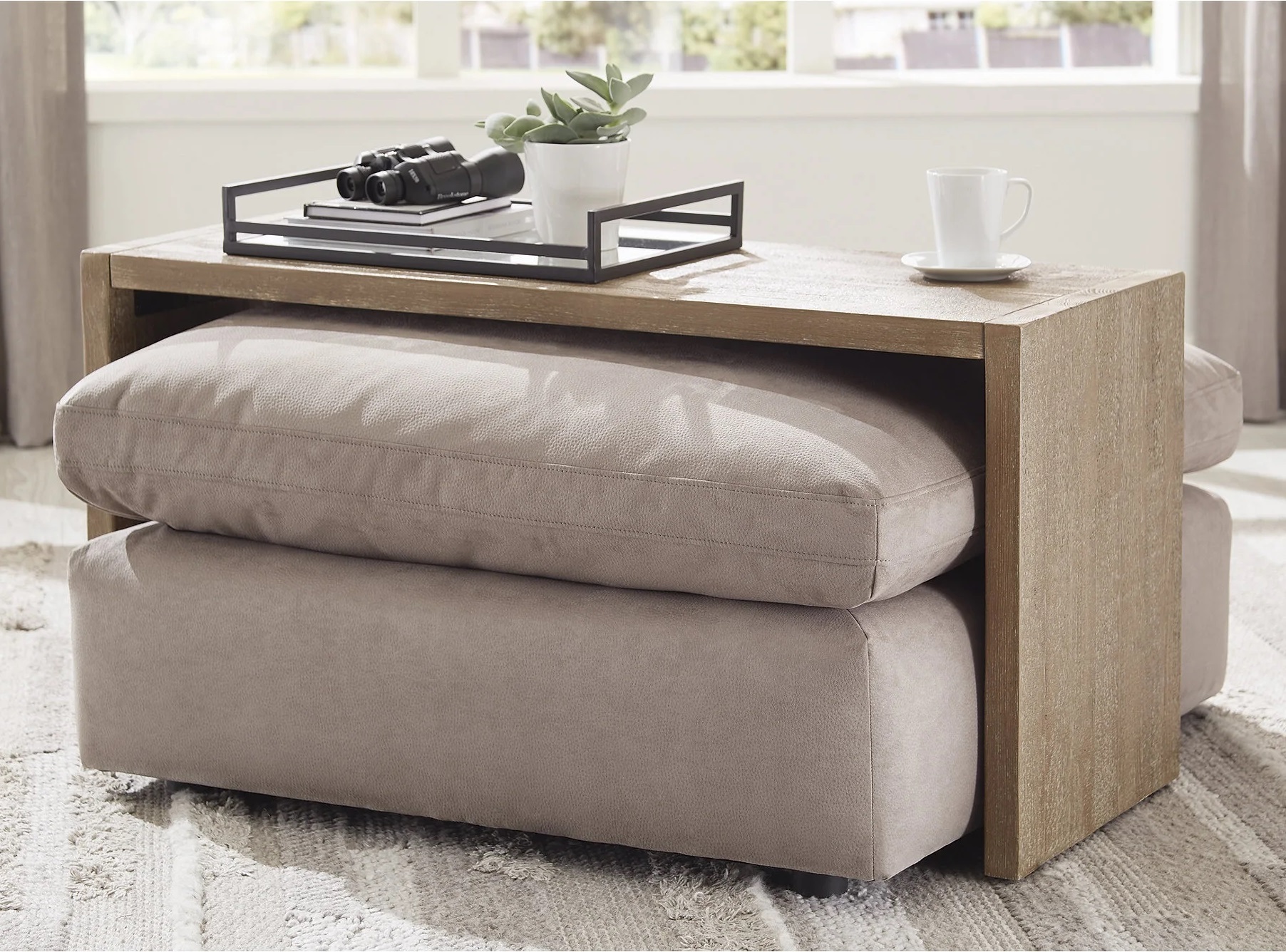 Coffee Tables With Ottoman Seating