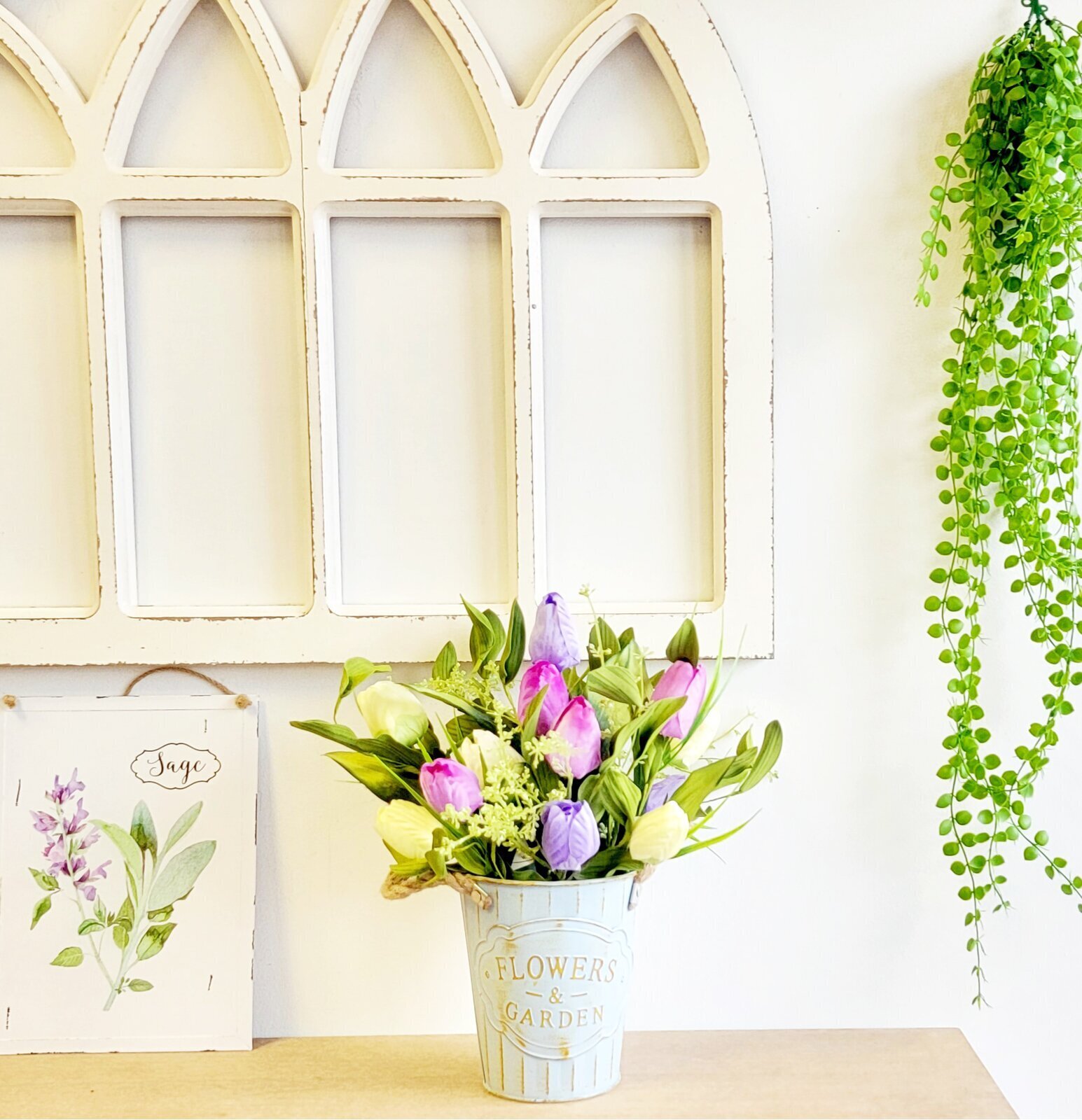 Centerpiece Artificial Tulip Arrangement