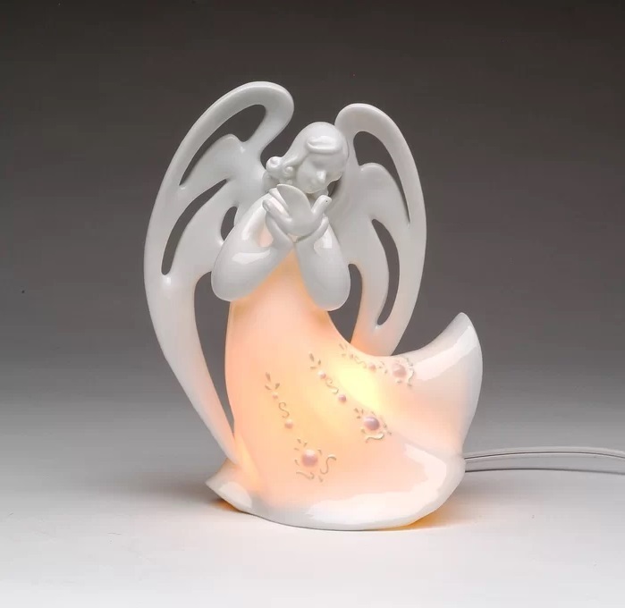 Ceramic Angel Lamp