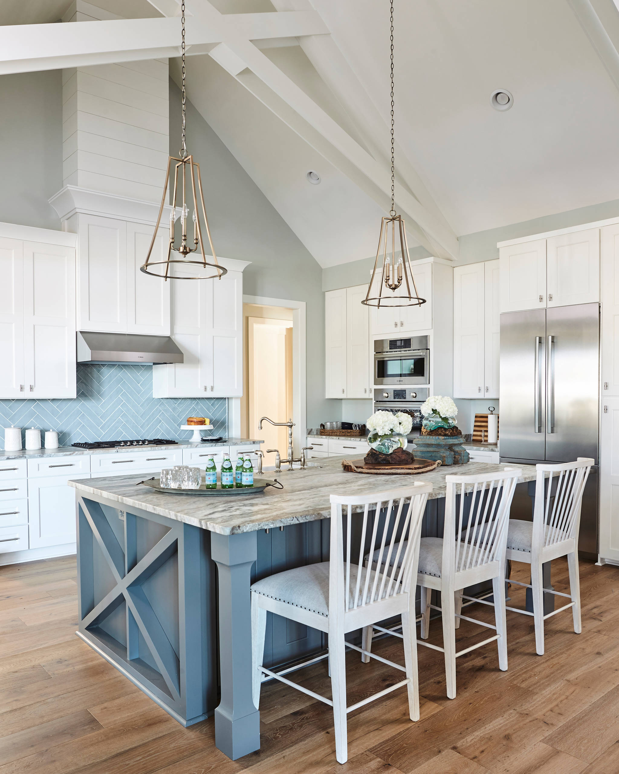 Charming Kitchen Using Light Blue Colors