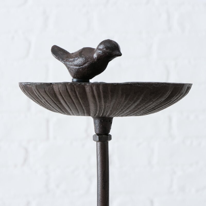 Charming Vintage Metal Bird Bath