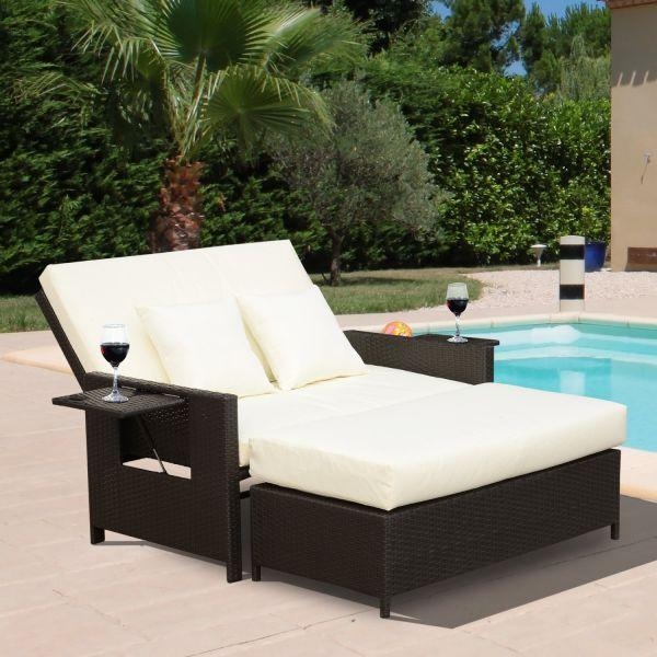 Cheap 2 Piece Outsunny Rattan Garden Furniture