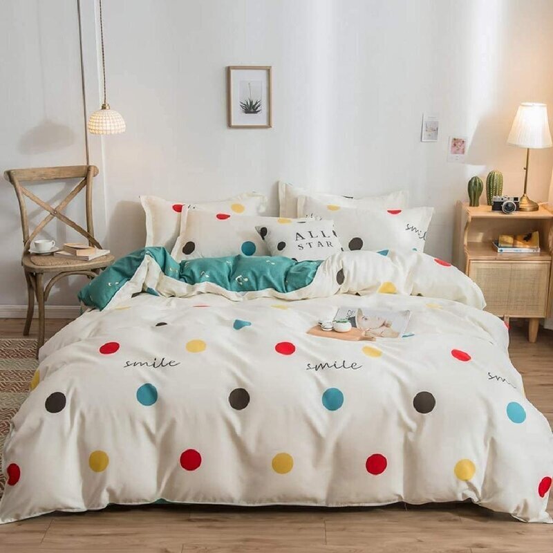 Cheerful Multi Color Polka Dot Bedding