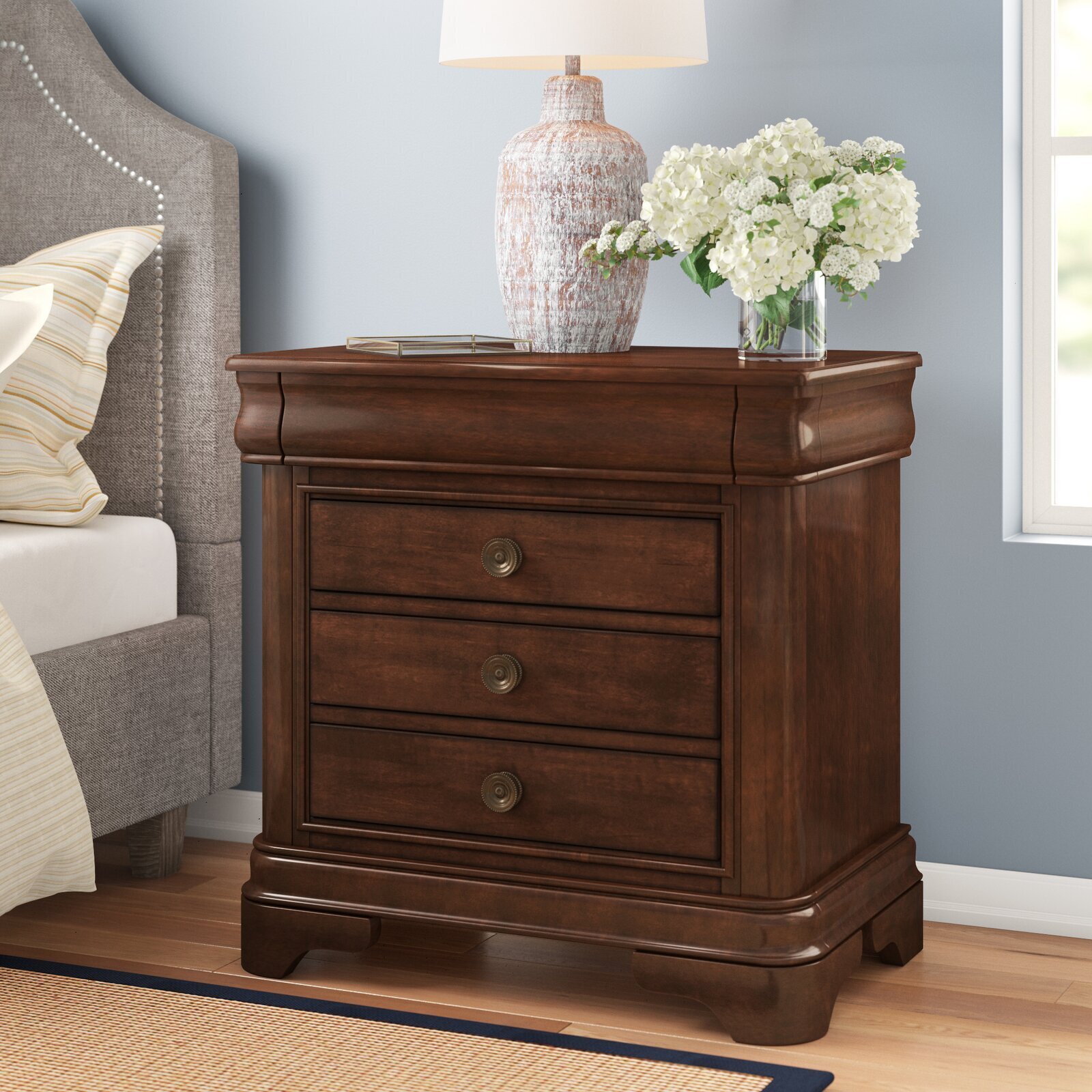 Cherry Wood Nightstand