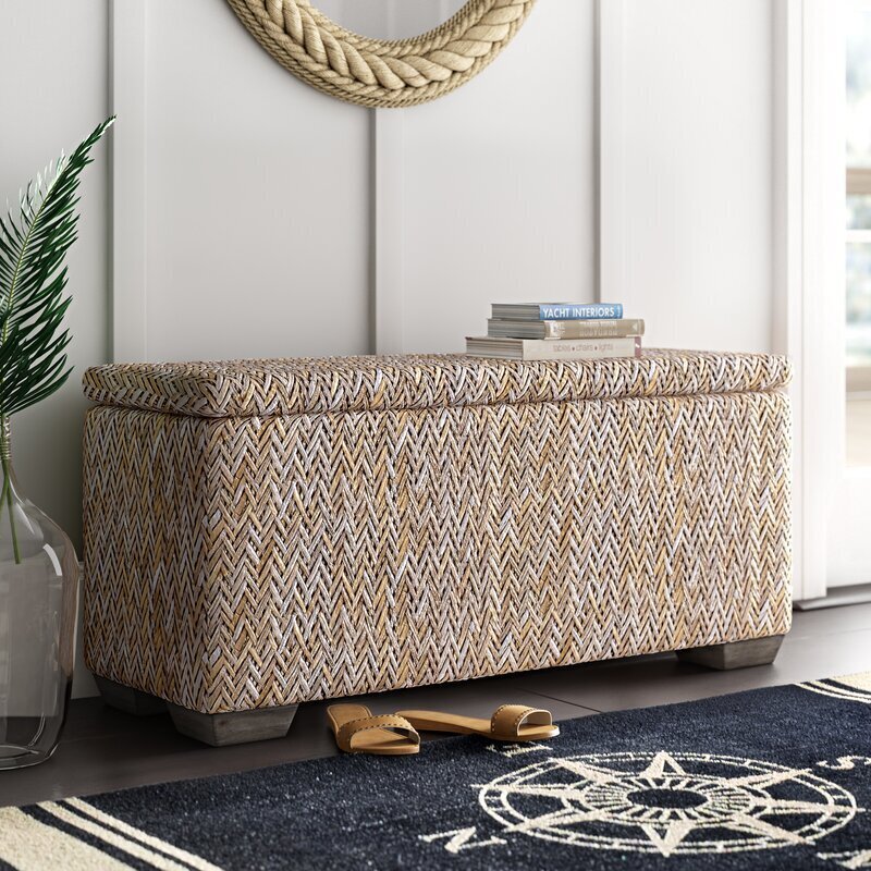 Chevron Patterned Bench